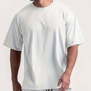 Camiseta Deportiva Casual RAPID SPORTS al por Mayor, 100% Algodón Tejido, para Hombre y Mujer, con Logotipo Personalizado, Diseño Oversize con Patrón Sólido - Product Image 3