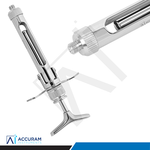 กระบอกฉีดยาแบบแมนนวลสำหรับทันตกรรม คุณภาพสูง ผลิตจากสแตนเลสสตีล ไม่ใช้ระบบดูด - Product Image 3