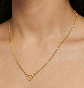 สร้อยทองคำแท้ 22K |   สร้อยทองแบบดั้งเดิมของอินเดีย |   เครื่องประดับทองคำแท้ 916 สำหรับผู้ชายและผู้หญิง | - Product Image 2