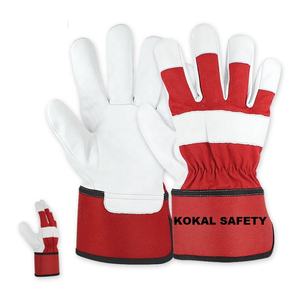 Gants de travail en croûte de cuir haute visibilité pour homme - Product Image 4