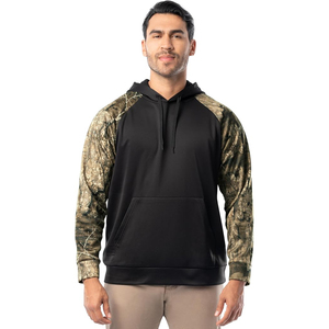 Sudadera con Capucha de Expresión Artística, Diseño de Camuflaje Abstracto, Tejido de Mezcla de Algodón y Poliéster, con Capucha Geométrica Única - Product Image 1