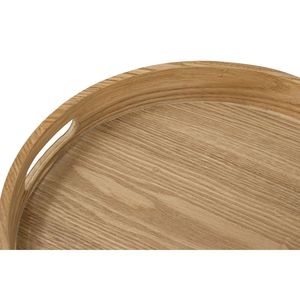 <b>Brown</b> Tray Top Coffee <b>Table</b> 15x15x22\" with Black Geometric Base - Product Image 4