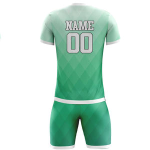 Uniforme de Fútbol Personalizado al por Mayor, Camiseta Transpirable de Manga Corta con Impresión de Nombre, Conjunto de Uniforme de Fútbol Económico - Product Image 2