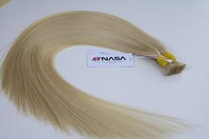 Extensiones de cabello a granel de alta calidad Tono de color rubio 60 muy suave y sedoso 55 cm Super Doble dibujado - Product Image 5