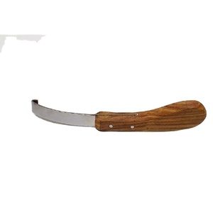 Manche en bois couteau drôle avec bord droit, fait en acier inoxydable de qualité allemande - Product Image 1