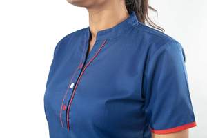 Customize Medical <b>Nursing</b> Jogger Scrubs Scrub Jumpsuit Polyester Spandex Unisex Summer Short Sleeve Hospital Uniform Sets - Product Image 4