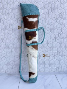 Nuevo Bolso de Hombro Elegante de Cuero con Piel de Vaca y Cuero Repujado Turquesa 2026 para Unisex - Product Image 4