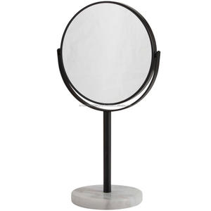 Miroir d'accent rotatif exceptionnel avec miroir de courtoisie moderne décoratif de base de marbre pour la décoration de table nouveau sur le marché - Product Image 1