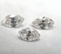 RCK Global Lot de diamants de laboratoire synthétiques taille marquise Infinity Horizon 12x6mm, 1,5ct+, D VVS CVD, Solitaire Majestueux et de Présence