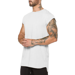 Camisetas de Verano para Hombre, de Poliéster/Algodón, Ecológicas, de Secado Rápido, Transpirables, para Gimnasio, Ajustadas, Casuales, sin Mangas, Diseño Colorido - Product Image 1