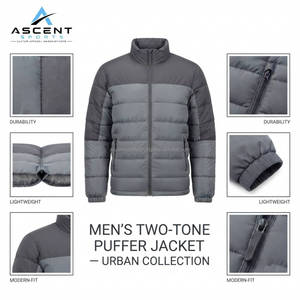 Premium Men's Insulated Puffer <b>Jacket</b> Winter Quilted Warm Windproof Casual Outdoor Zip Up Coat Wholesale OEM - Product Image 6