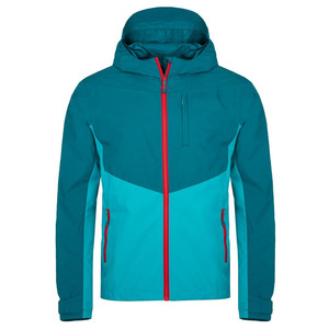 Men's Hooded Color Blocking Puffer Jacket <b>Waterproof</b> <b>Winter</b> <b>Coat</b> with Zipper Closure Sporty Style - Product Image 1