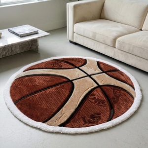 Alfombra Moderna Antideslizante de Lana Premium, Diseño Deportivo de Baloncesto, Hecha a Mano, para Decoración de Dormitorio y Sala de Estar - Product Image 6