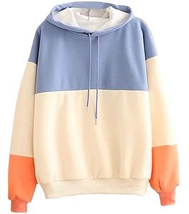 Sweat-shirt à capuche pour femme en gros, 100% coton molletonné 320g, imprimé, anti-boulochage, séchage rapide, respirant, couleur unie, fermeture éclair, décontracté - Product Image 2