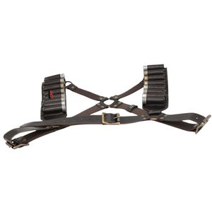Cowhide Leather Crossback Shoulder <b>Harness</b> Durable Solid Color Casual Style One-piece Molding Belt Set - Product Image 6