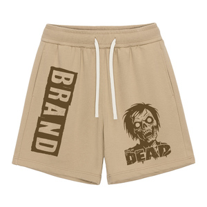Pantalones Cortos de Hombre Estilo Urbano, Ecológicos, 100% Algodón, con Cordón Ajustable, Casuales, Transpirables, Cintura Media, Logotipo Frontal, Corte Corto - Product Image 6