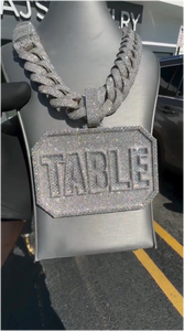 Colgante de Moissanita VVS Iced Out de Fábrica, Plata 925, con Letra Personalizada, Apto para Probador de Diamantes, Colgante de Moissanita Personalizado para Hombre - Product Image 6