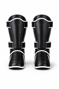 Protège-tibias de boxe thaïlandaise et MMA personnalisés en cuir véritable respirant avec fermeture auto-agrippante Fairtexs OEM pas cher - Product Image 4