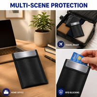 Pochette de protection anti-feu pour signal, sac bloqueur de signal pour la protection de la vie privée des téléphones portables, sac de protection RFID, stock mondial