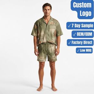 Conjunto de Camisa y Pantalones Cortos Personalizados para Eventos Masculinos, Fabricante de Ropa al por Mayor con Etiqueta Privada OEM ODM - Product Image 1