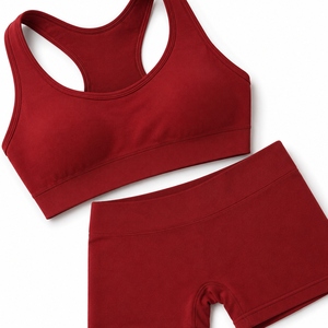 High Quality Women Yoga Set Custom <b>Lace</b> 2-Piece Gym Fitness Wear Customise Printing Lightweight <b>Elastic</b> Waist Soft Breathable - Product Image 3