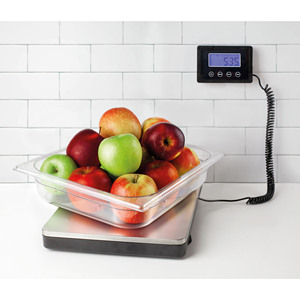 Bilancia Digitale da Cucina 30x30 Cm in Acciaio Inossidabile con Display e Cavo a Spirale - Product Image 5