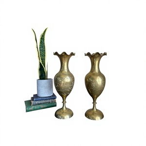 Pots à fleurs vintage bohèmes en aluminium, design personnalisé artisanal, écologiques, biodégradables, vente en gros, utilisation à domicile et au jardin - Product Image 3