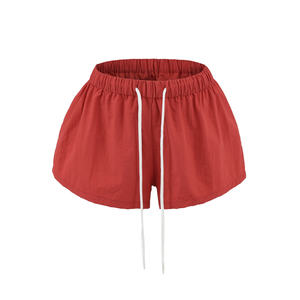 Women's Summer Loose Retro Casual Chic Fashion Shorts Elastic Waist Closure Mid Waist Breathable Quick Dry Spandex/Polyester - Product Image 1