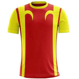 Fabricante de camisetas de fútbol personalizadas, secado rápido, transpirable, poliéster, precio económico, diseño personalizado, camiseta de fútbol transpirable - Product Image 1