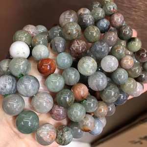 Cuentas de Cuarzo Fantasma Verde Natural, Cuentas Sueltas Redondas de Cuarzo Lodolita para la Fabricación de Joyas y Manualidades DIY - Product Image 3