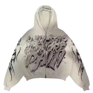 เสื้อฮู้ดดี้สตรีทแวร์ผู้ชายผ้าฟลีซคอตตอน 100% คุณภาพดีเยี่ยม หนานุ่ม พิมพ์ลายคุณภาพสูง ระบายอากาศได้ดี เหมาะสำหรับฤดูหนาว ขายส่ง - Product Image 3