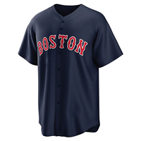 Camiseta de Béisbol Premium para Mujer, Estilo Boston, con Estampado Tackle Twill, Vintage Americana, 100% Poliéster, Absorbente de Humedad