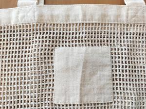 Sac de courses réutilisable en coton biologique, sac en filet pour légumes et emballages - Product Image 6