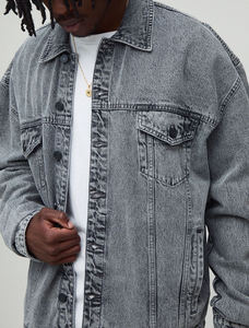 Wholesale Men's Vintage Winter Streetwear <b>Canvas</b> <b>Jacket</b> Customizable Front Regular Sleeve Breathable Eco-Friendly Cotton Fabric - Product Image 3