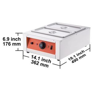 Temperatrice Elettrica Commerciale per Cioccolato in Acciaio Inossidabile da 8 kg (17.6 libbre) con 2 Vasche, Controllo Temperatura 30-85°C - Product Image 5