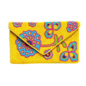 Sac perlé indien fait main coloré, artisanat ethnique de luxe, style durable et tendance, accessoire de mode en cristal de qualité supérieure, perles de verre - Product Image 2