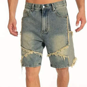 Pantalones Cortos Cargo de Jean Denim con Cremallera y Lavado Ácido para Hombre, Diseño Sólido, Última Colección, Venta al por Mayor, Precio de Verano - Product Image 3
