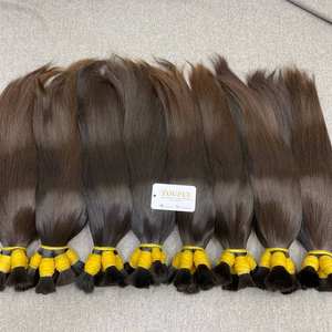 Paquets de cheveux de bébé crus du Vietnam vendeur de cheveux naturels vierges non traités Remy à double tirage en vrac - Product Image 2