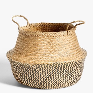 Cesta plegable de paja para almacenamiento, la mejor opción, al mejor precio, cestas de ropa de hierba marina. - Product Image 2