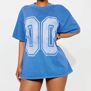 T-shirt de sport unisexe personnalisé avec logo, coupe courte et ample, style streetwear, maillot de football en mesh pour femme - Product Image 4