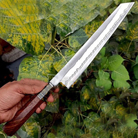 Burraq handgemaakte gepersonaliseerde roestvrijstalen filetmes 8/10 inch lemmet 3,0 mm dikte lederen schede vaatwasserbestendig