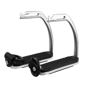 Équipement d'équitation en matériau solide, étriers flexibles de couleur arc-en-ciel brillante, protection antidérapante de la cheville, équestre - Product Image 3