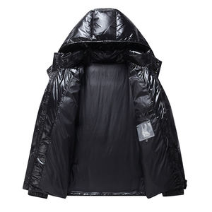 Men's High Quality Unisex Winter Puffer Jacket For Men Warm Windproof Hoodie Full Zipper Closure Casual Insulated Puffer Jacket - Product Image 3