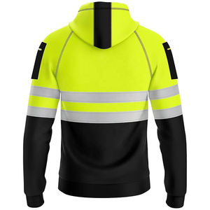 Chaqueta de Trabajo de Invierno de Alta Calidad, Alta Visibilidad, Color Amarillo y Azul Marino, Ropa de Seguridad, Logotipo Personalizable - Product Image 2