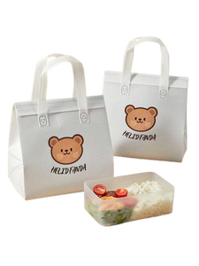 Bolsas de tela no tejida para entrega de alimentos con logo personalizado impreso - Product Image 2