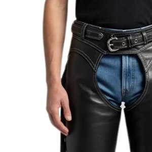 Chaps en cuir pleine fleur au design unique, prix de gros abordable, service OEM pour l'équitation - Product Image 4