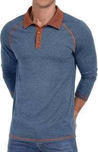 Chemise de golf pour homme Kivotech à manches longues, personnalisée, tricotée, 100% coton, respirante, séchage rapide, haute qualité, vente en gros - Product Image 5