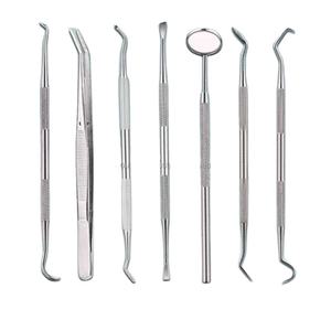 7 Pcs Tools Hygiene <b>Instrumental</b> Dentist Surgery Lab Equipment Tooth Mirror Scaler Teeth Cleaner Cleaning Tools By Grip Surgical - Product Image 1