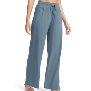 Pantalons Plazo pour femmes, dernière tendance, en stock, couleur unie, prix de gros, coupe ample - Product Image 2