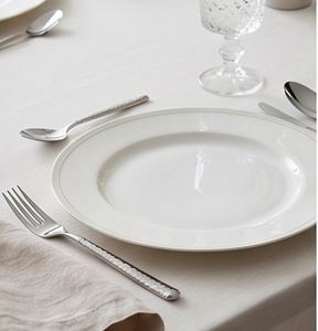 Ensemble de couverts en acier inoxydable avec manche martelé, design moderne, compatible lave-vaisselle, pour les tables de mariage - Product Image 3
